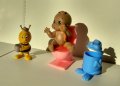 Стари играчки, забавна  декорация за баня, снимка 1 - Фигурки - 35002328