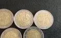 5 Колекционерски юбилейни монети от 2 евро , снимка 3