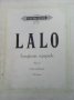 Simphonie espagnole. Opus 21 Lalo, снимка 1 - Специализирана литература - 39042815