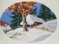 Оригинален Вилеров гоблен за шиене "Зимна приказка", снимка 1 - Гоблени - 44698660