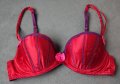Victoria's Secret Sexy Little Things 34B/C червен сатенен сутиен, снимка 1 - Бельо - 42796414