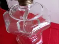 Рядка Голяма Стара Стъклена Газена Лампа, снимка 3