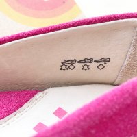 Страхотни велурени обувки UMI номер EUR 33, UK 1, US 1.5 цвят Fuschia, снимка 8 - Детски обувки - 35030989