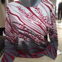 меки блузки в четири десен-големи размери , снимка 11 - Блузи с дълъг ръкав и пуловери - 38734712
