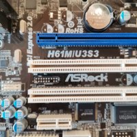 Дънна платка H61 ASRock H61M/U3S3 Socket 1155, снимка 3 - Дънни платки - 34945806