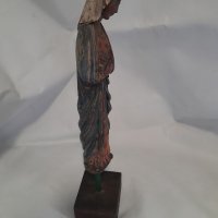 Дървена скулптура на Богородица от 19-ти век., снимка 5 - Антикварни и старинни предмети - 37378736