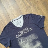 Страхотна мъжка тениска CAMP DAVID  размер M/ L , снимка 4 - Тениски - 36975314
