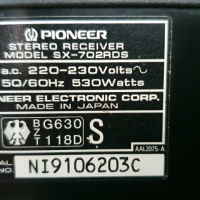 Pioneer SX-702RDS - Качествен ресивър,солидна изработка, снимка 7 - Ресийвъри, усилватели, смесителни пултове - 44819804