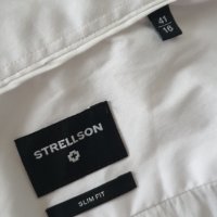 Strellson Slim Fit Cotton Mens Size 41/L 16 НОВО! ОРИГИНАЛ! Мъжка Риза!, снимка 12 - Ризи - 42829282