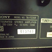 Усилвател Sony F 235 R, снимка 2 - Ресийвъри, усилватели, смесителни пултове - 37900057