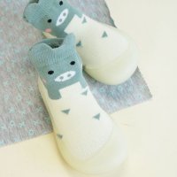 BEFADO Бебешки Обувки чорапчета, Бели с резедаво, снимка 2 - Бебешки обувки - 31823318