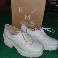 Обувки от естествена кожа на марката КМВ, снимка 1 - Дамски ежедневни обувки - 40403612