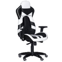 Геймърски стол Carmen SPRINTER - Черен/Бял, снимка 2 - Столове - 23738698