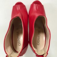 Osmose 36 червени боти платформа сандал естествена кожа висок ток, снимка 10 - Дамски елегантни обувки - 34479485