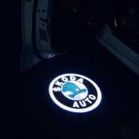 LED logo Безжично лого проектор за врати ШКОДА SKODA, снимка 2 - Аксесоари и консумативи - 35490345