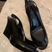 Уникални нови черни силиконови Kartell сандали на платформа , снимка 11 - Сандали - 36967450
