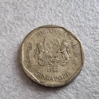 Монети. Сингапур. 5,  10 , 50 цента и 1 долар., снимка 4 - Нумизматика и бонистика - 39654978