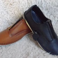 Обувки, естествена кожа, с цип, код 74/ББ1/50, снимка 2 - Дамски ежедневни обувки - 36758805
