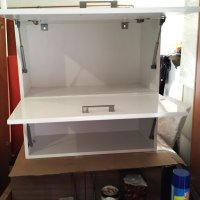 Кухненски шкафчета за стена бял гланц  73,5x74 x 32см, снимка 6 - Шкафове - 42827244