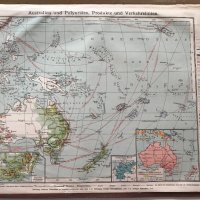Атлас на света, география на търговията, 1907 г., Германия, снимка 15 - Антикварни и старинни предмети - 31293966
