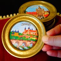 Бронзова чиния с изображение от Wurzburg,порцелан. , снимка 5 - Антикварни и старинни предмети - 26872955