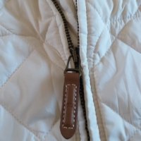 Polo Ralph Lauren Equestrian Vest Suede Trim White Quilted Full Zip - страхотен дамски елек , снимка 7 - Елеци - 42925510