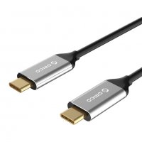Кабел USB3.1 Type C към USB Type C Gen2 0.50m 5A Orico CCU-05-GY-BP Cable USB Type C M/F, снимка 2 - Кабели и адаптери - 34333146