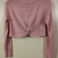 Къса блуза/фин пуловер, S размер , снимка 3 - Блузи с дълъг ръкав и пуловери - 42867579