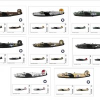 Чисти блокове Самолети от Втората световна война 2020 от Тонго, снимка 1 - Филателия - 37680979