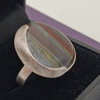 Красив сребърен маркиран пръстен #ДЛ, снимка 4 - Пръстени - 44321306