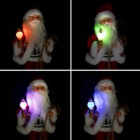 Интерактивен Дядо Коледа, Музикален и светещ, снимка 2 - Музикални играчки - 42780451