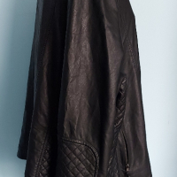 Черно марково кожено яке / размер гигант , снимка 5 - Якета - 44778826
