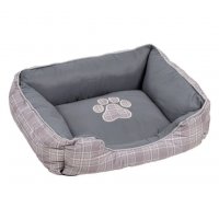 Легло за кучета правоъгълно, сиво , снимка 1 - За кучета - 30832452