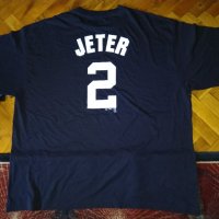 New York bassebal тениска 100% памук нова Majestic #2 Jetter размер ХХХЛ, снимка 8 - Други спортове - 31270633