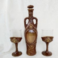  Подаръчни комплекти  за вино /ракия/, снимка 12 - Декорация за дома - 19274800