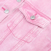 Дамско дънково яке в розово, 100% памук, снимка 10 - Якета - 44599225