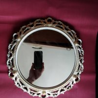 посребрено бароково огледало , снимка 2 - Антикварни и старинни предмети - 29707507