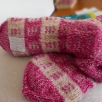 ръчно плетени чорапи размер 40, снимка 2 - Дамски чорапи - 38357720
