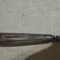Старо посребрено ножче за писма, снимка 2 - Други ценни предмети - 44758317