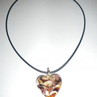 Промо оферта: Елегантни колиета-сърца Мурано в изключителни цветови комбинации, снимка 2 - Колиета, медальони, синджири - 31387370
