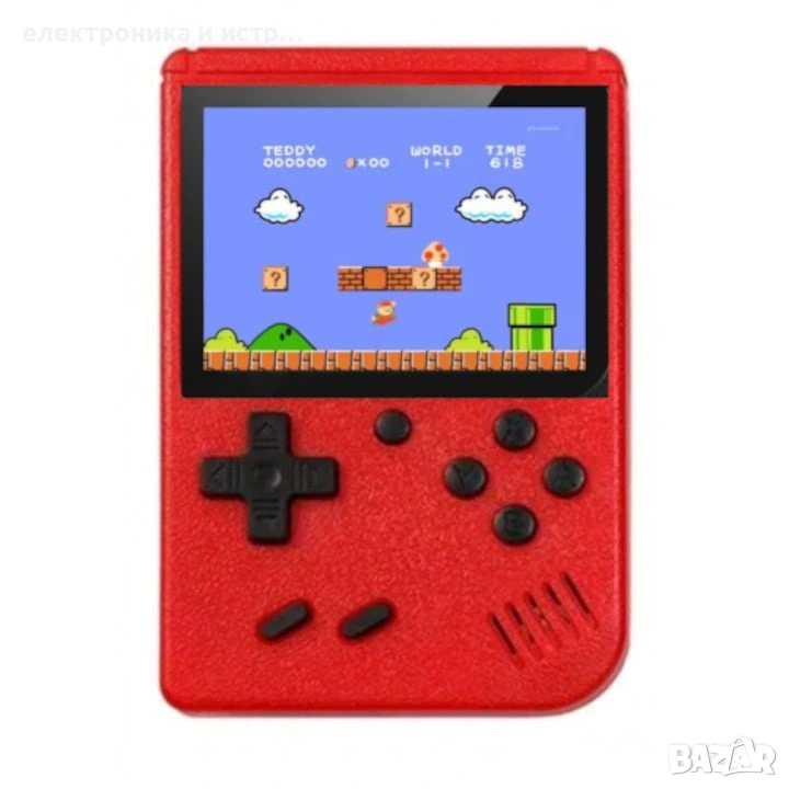 Преносима игра ретро конзола, 400 игри, Супер Марио, Червена , снимка 1