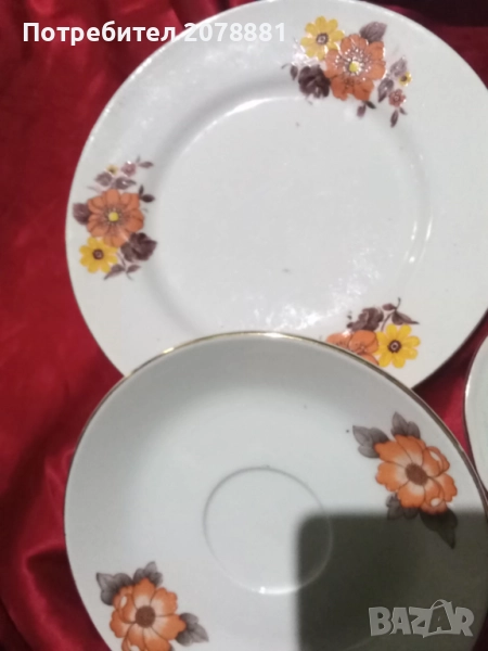 30 броя чинии български порцеланКитка , снимка 1