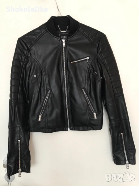 Кожено яке Guess XS, снимка 1
