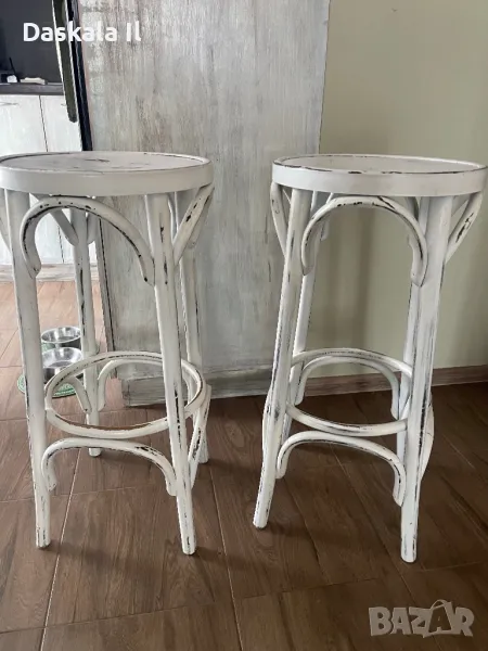 Бар стол виенски стил 4 броя, снимка 1