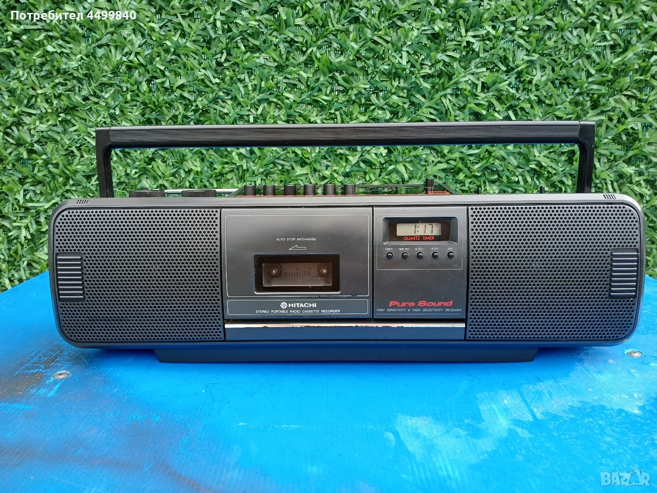 ПРОДАВАМ МНОГО ЗАПАЗЕН КАСЕТОФОН ( HITACHI TRK- 650E ) , снимка 1