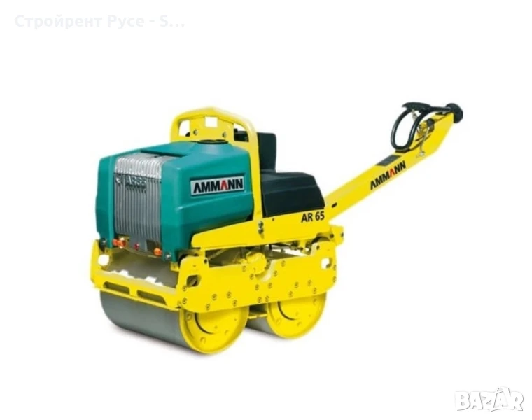 Валяк Ръчноводим, Двойно бандажен, 719кг, 65 см Работна ширинаРъчноводим валяк под наем  Двойно – ба, снимка 1