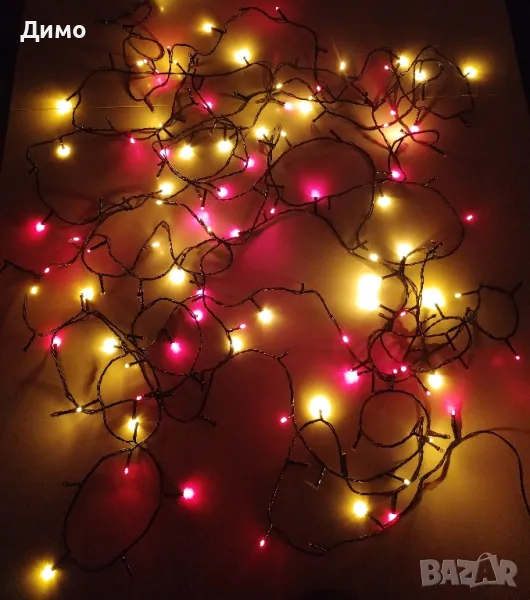 коледни лампички 16,5м за външен монтаж , снимка 1