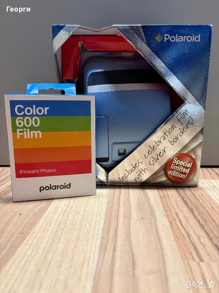 Polaroid one 600 + 1 бр. пакет със снимки, снимка 1