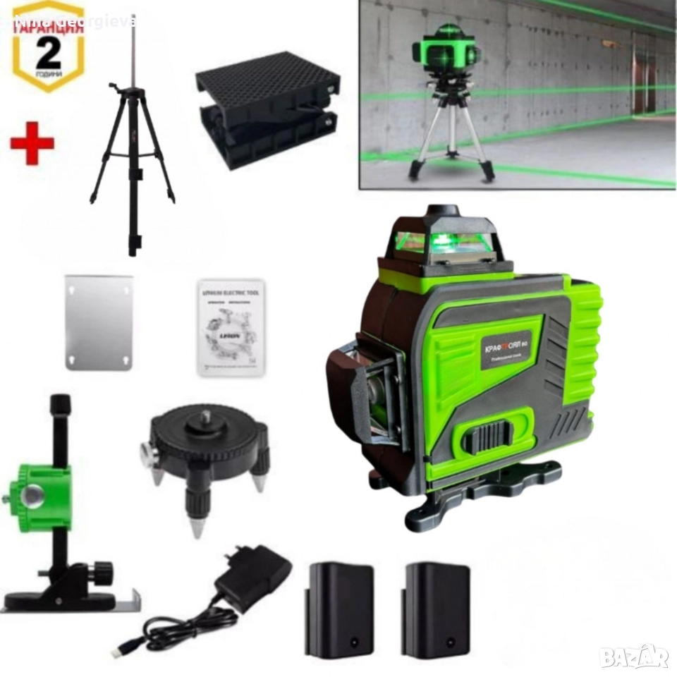 4D лазерен нивелир с 16 линии (4 точков ), снимка 1