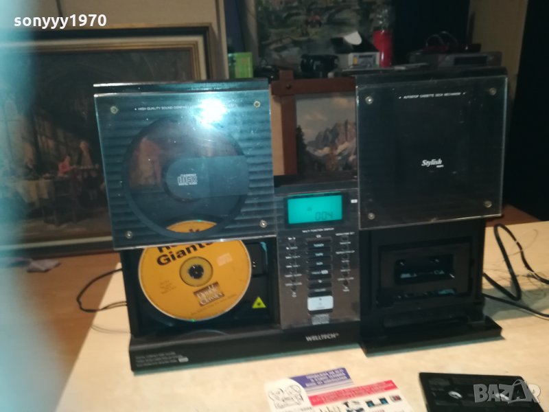 дизаинерска уредба с цд/дек/тунер/усилвател/аукс 2912201810, снимка 1